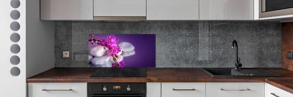 Skleněný panel do kuchynské linky Orchidej pksh-95985496