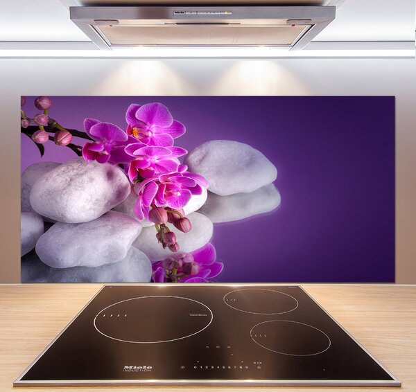 Skleněný panel do kuchynské linky Orchidej pksh-95985496