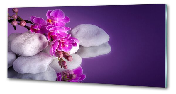 Skleněný panel do kuchynské linky Orchidej pksh-95985496