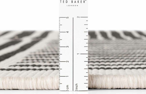 Ted Baker, Kusový koberec Ted Baker Haringey 106390 Černá kruh, 160x160, černá, chodba / předsíň