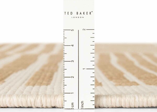Ted Baker, Kusový koberec Ted Baker Haringey 106391 Natural White kruh, 160x160, béžová, chodba / předsíň