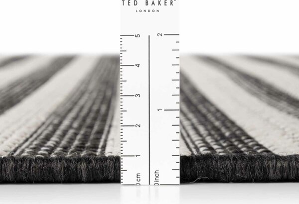 Ted Baker, Kusový koberec Ted Baker Haringey 106392 Černá, 160x230, černá, chodba / předsíň