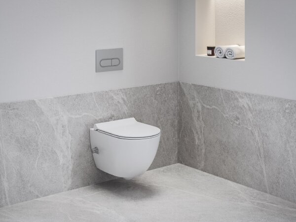 Ravak X01912 - Závěsné WC s bidetovou tryskou CHROME keramika/bílá