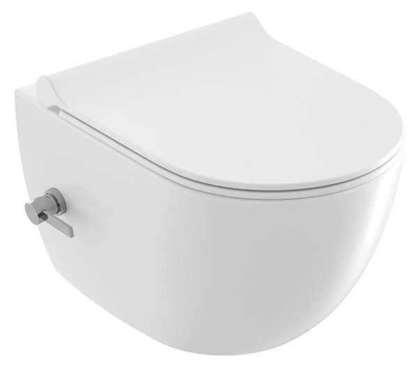 Ravak X01912 - Závěsné WC s bidetovou tryskou CHROME keramika/bílá