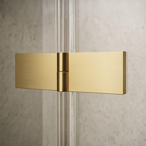 Sprchový kout Rea Atlas 90x80 Brush Gold