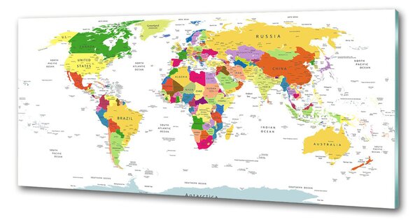 Dekorační panel sklo Mapa světa pksh-96052492