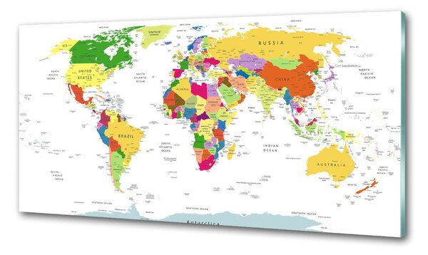 Dekorační panel sklo Mapa světa pksh-96052492
