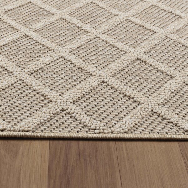 Ayyildiz, Kusový koberec Patara 4953 Beige – na ven i na doma, 80x150, béžová, chodba / předsíň