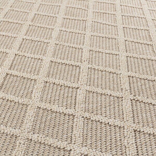 Ayyildiz, Kusový koberec Patara 4953 Beige – na ven i na doma, 80x150, béžová, chodba / předsíň