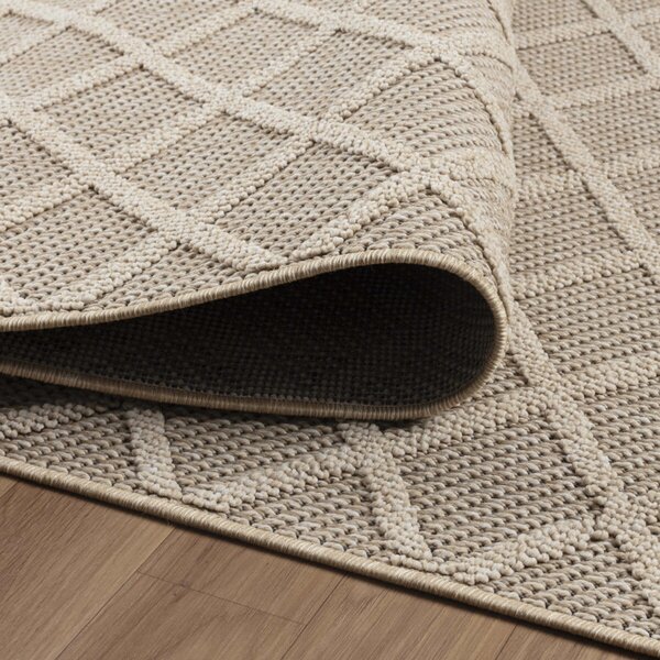 Ayyildiz, Kusový koberec Patara 4953 Beige – na ven i na doma, 80x150, béžová, chodba / předsíň