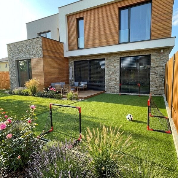 Europe Grass, Umělá tráva Profi Garden, na míru, šíře 4m, zelená