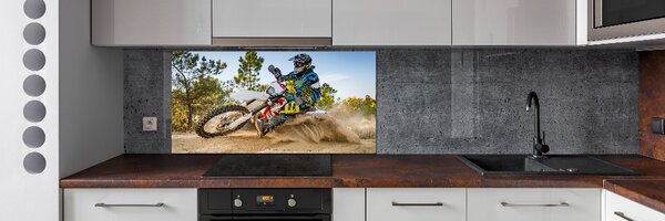 Skleněný panel do kuchynské linky Motokross pksh-96129876