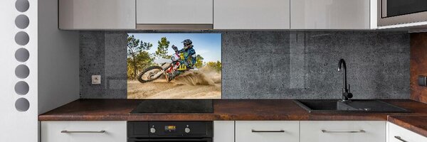 Skleněný panel do kuchynské linky Motokross pksh-96129876