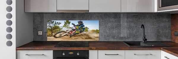 Skleněný panel do kuchynské linky Motokross pksh-96129876