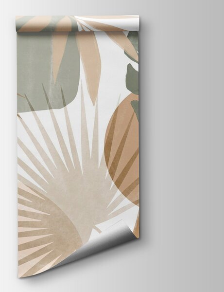 Fototapeta Abstraktní botanický design inspirovaný přírodou, Fototapety s palmovými listy, Populární fototapety, w08738v1 - Tapeko.co.cz