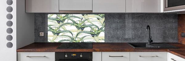 Skleněný panel do kuchyně Aloes pksh-96215866