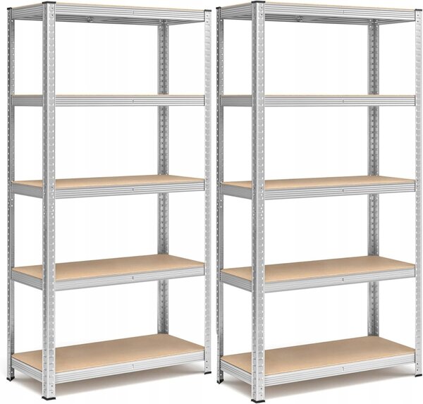 Kovový skladový regál Songmics 180 x 90 x 40 cm, nosnost 175 kg na polici