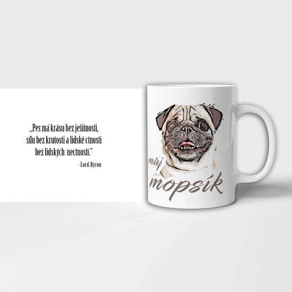 Psí hrneček - mops