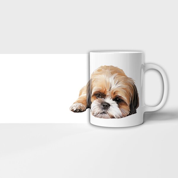 Hrnek ležící Shih-Tzu
