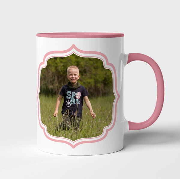 Hrnek 300ml růžové ucho a vnitřek
