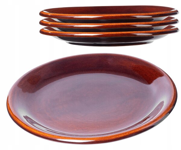 KADAX JÍDELNÍ TALÍŘ PLYTKÝ KAMENINA 24cm 4ks