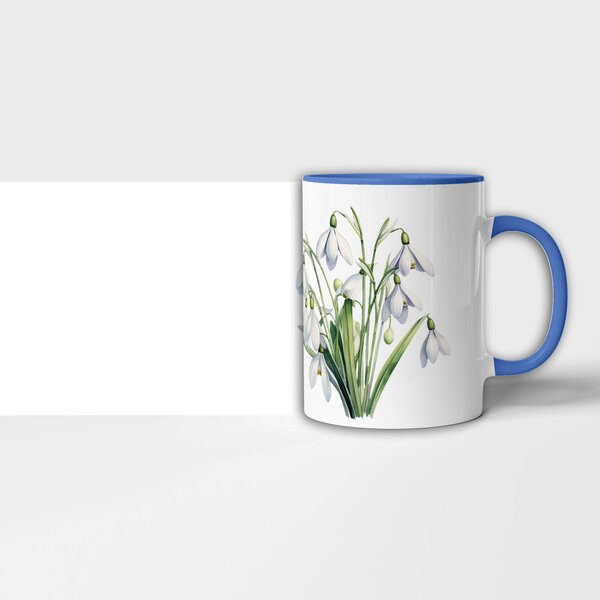 Hrnek květny - Sněženka 10