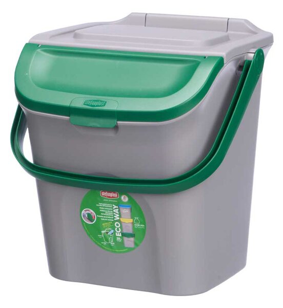 Odpadkový koš Stefanplast 28 l zelený