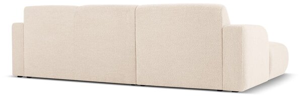 Béžová rohová pohovka z textilie bouclé (levý roh) Molino – Micadoni Home