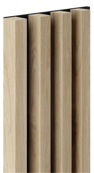 Akustické dekorační panely MAXI jackson hickory 3D lamely na filcovém podkladu 270 x 17,7 cm