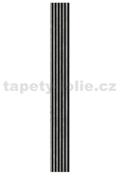 Akustické dekorační panely SLIM loft 3D lamely na filcovém podkladu 270 x 30 cm