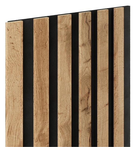 Akustické dekorační panely SLIM wotan 3D lamely na filcovém podkladu 270 x 30 cm