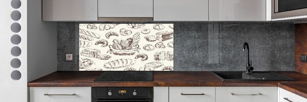 Skleněný panel do kuchynské linky Pečivo pksh-97491705