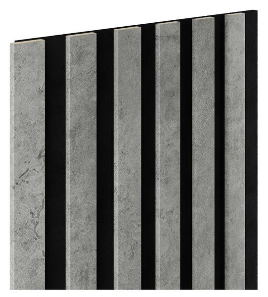 Akustické dekorační panely SLIM loft 3D lamely na filcovém podkladu 270 x 30 cm