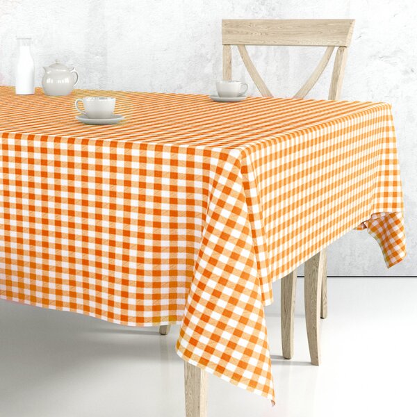 Ubrus PVC Mirabella 7400G - Kostičky oranžové 140cm x 20m