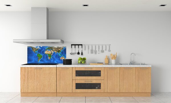 Dekorační panel sklo Mapa světa pksh-97580792