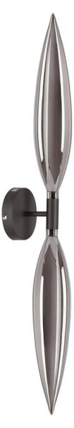 Nástěnná lampa NORDIC 2xG9/5W/230V černá/kouřová šedá