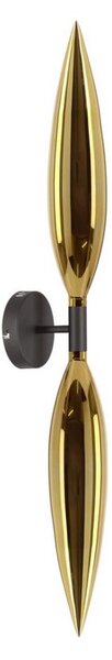 Nástěnná lampa NORDIC 2xG9/5W/230V černá/zlatá