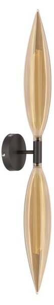Nástěnná lampa NORDIC 2xG9/5W/230V černá/kouřová béžová