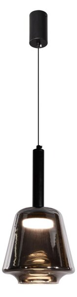 Lustr na lanku BUENO 1xGX53/9W/230V pr. 18 cm kouřová černá