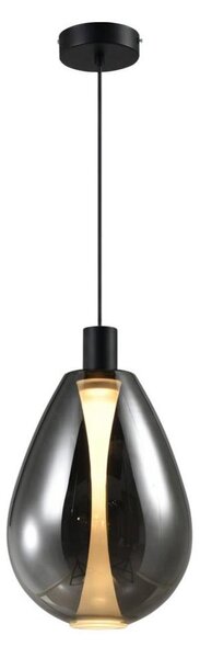 Lustr na lanku DENSO 1xGU10/10W/230V pr. 30 cm černý chrom