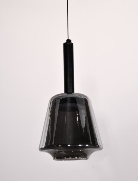 Lustr na lanku BUENO 1xGX53/9W/230V pr. 18 cm kouřová černá