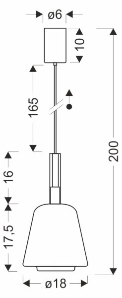 Lustr na lanku BUENO 1xGX53/9W/230V pr. 18 cm kouřová černá