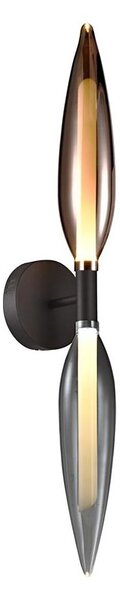 Nástěnná lampa NORDIC 2xG9/5W/230V černý chrom/měděná