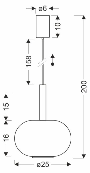 Lustr na lanku BUENO 1xGX53/9W/230V pr. 25 cm kouřová béžová