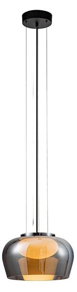 Lustr na lanku INSIEME 1xGX53/10W/230V pr. 35 cm kouřová černá