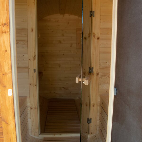 Venkovní sudová sauna 340 cm