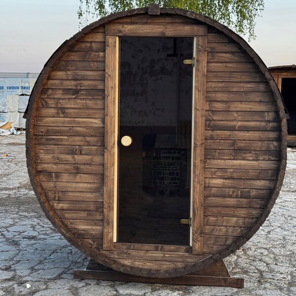 Venkovní sudová sauna 180 cm