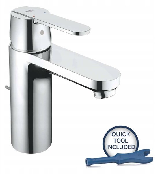Stojánková umyvadlová baterie Grohe Get stříbrná
