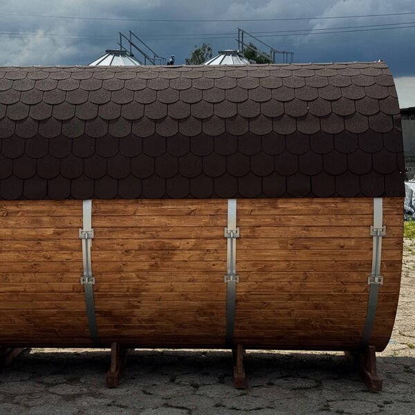 Venkovní sudová sauna 340 cm