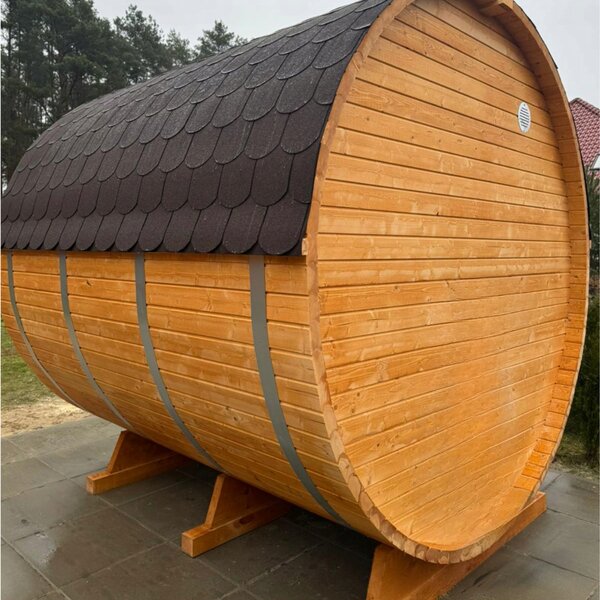 Venkovní sudová sauna 240 cm
